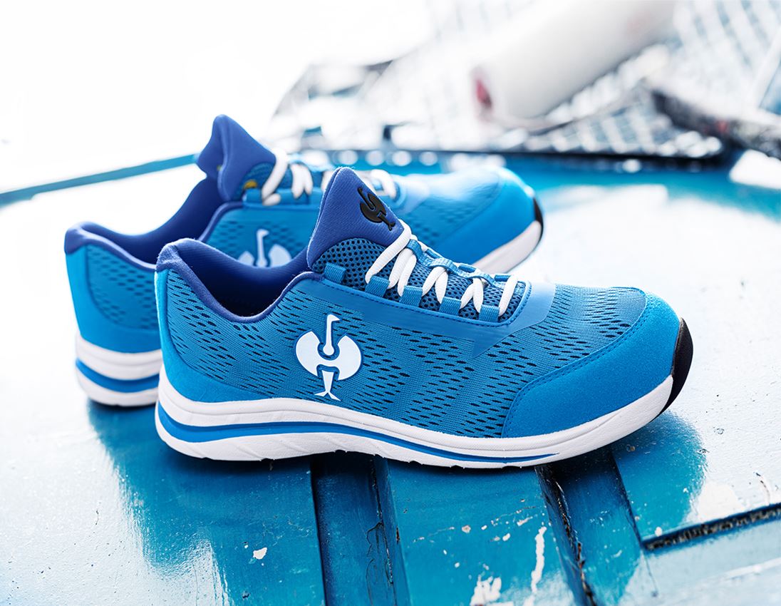 S1: S1 Halfhoge veiligheidsschoenen e.s. Tegmen III + gentiaanblauw/grafiet