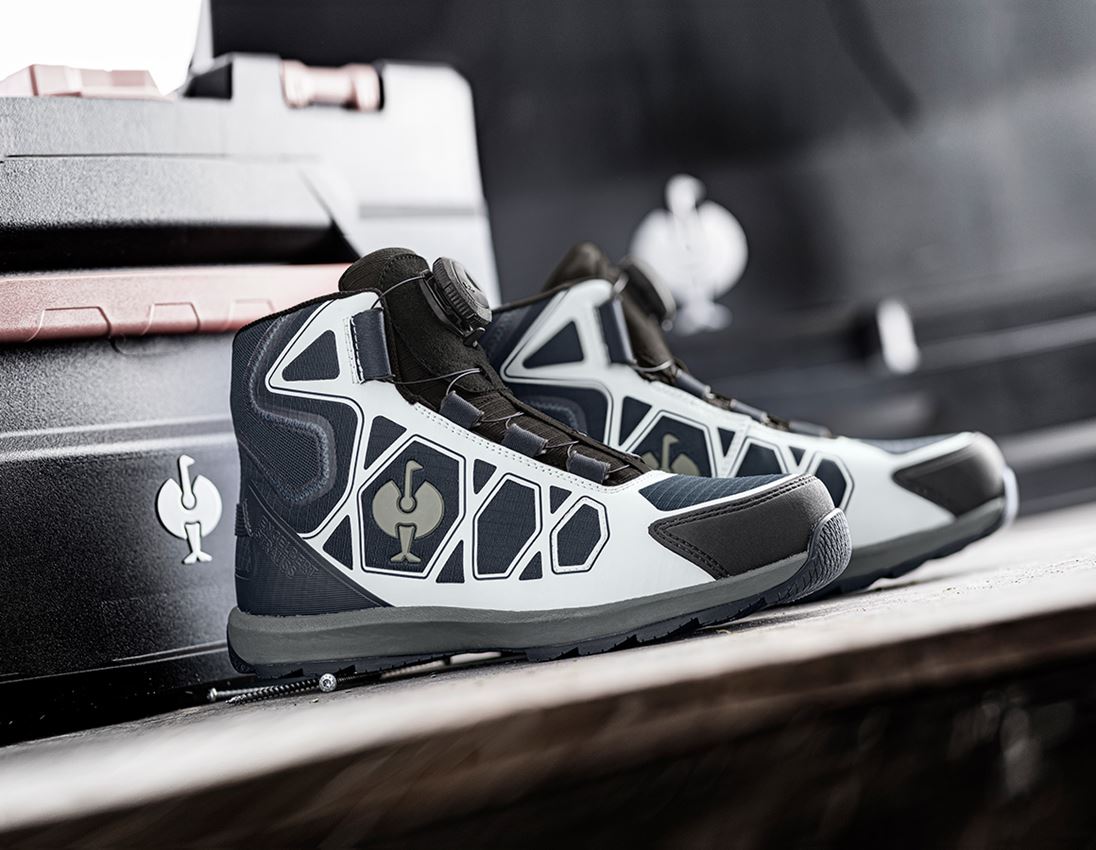 S1P: S1P Veiligheidsschoenen e.s. Baham II  mid + donkerblauw/zwart