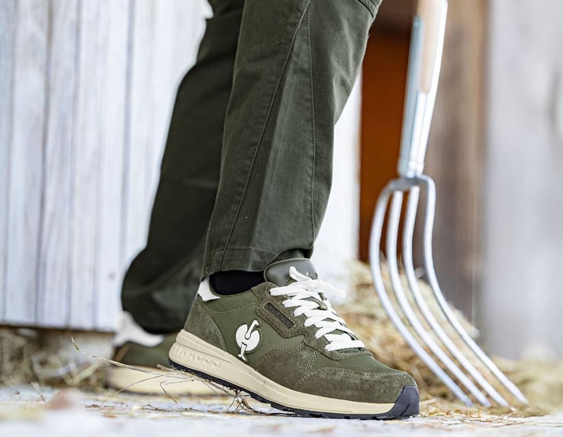 S1: S1 Veiligheidsschoenen e.s. Canberra low + camouflagegroen