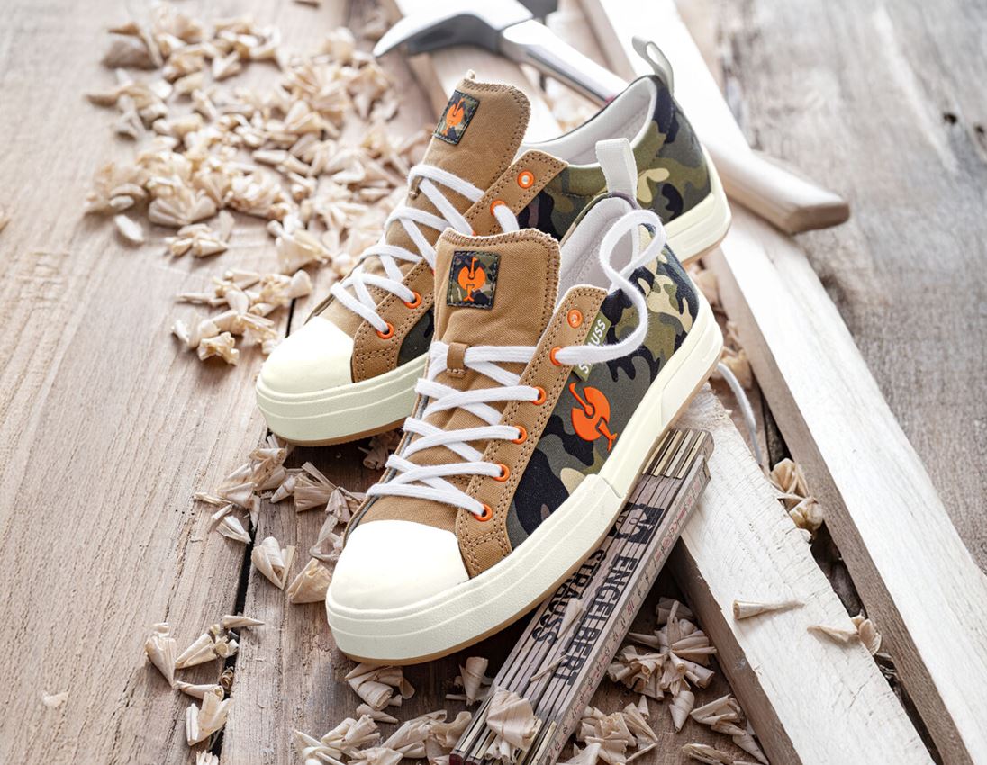 S1: S1 Veiligheidsschoenen e.s. Yatala low + camouflage/camouflagegroen/jeneverbesgroen 1