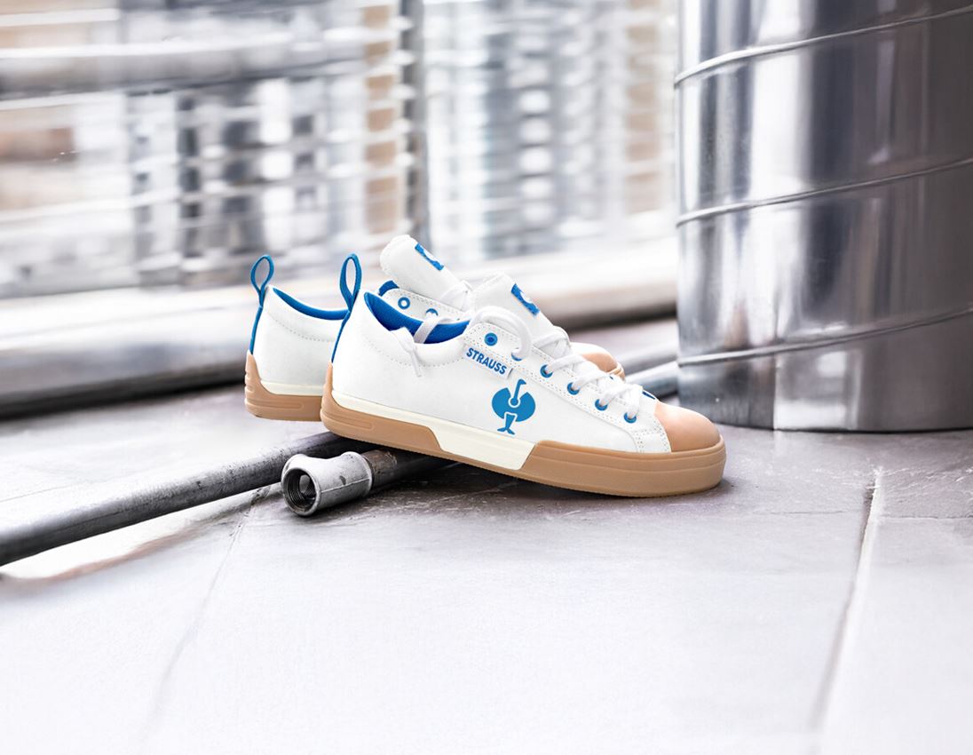 S1: S1 Veiligheidsschoenen e.s. Yatala low + wit/gentiaanblauw