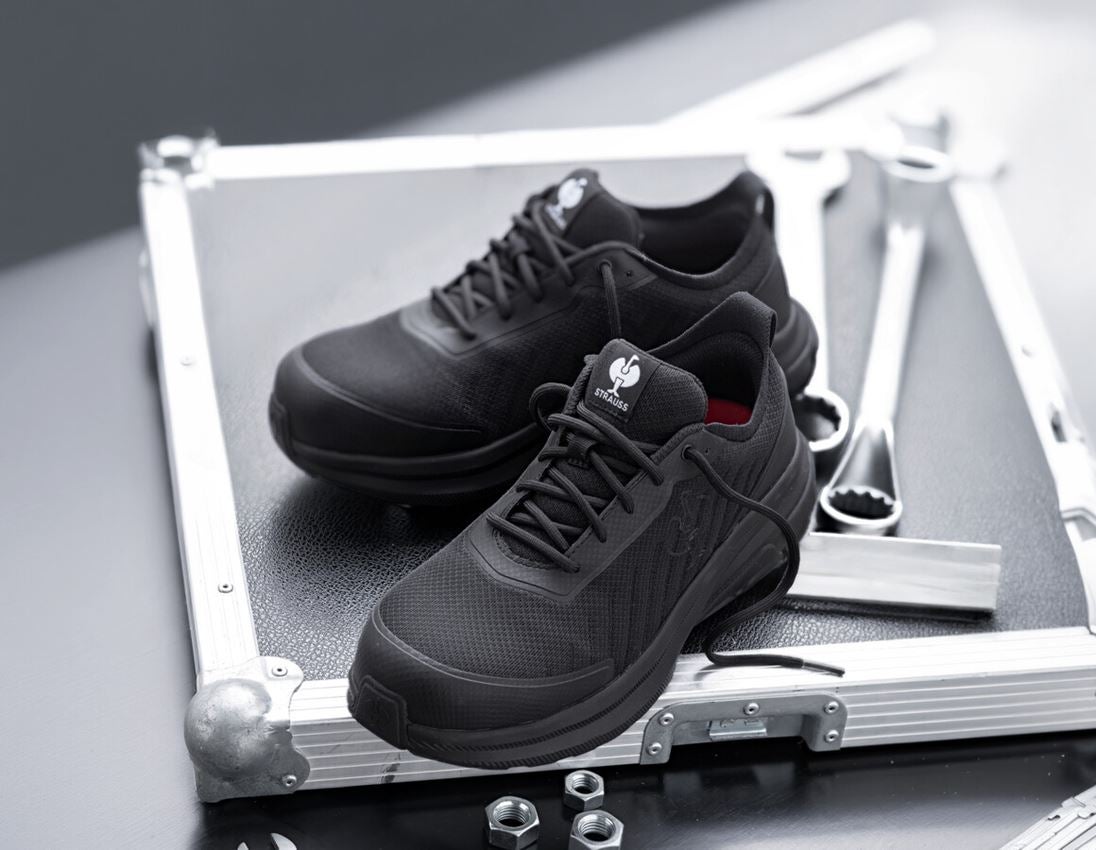S1: S1 Veiligheidsschoenen Strauss.1003 low + zwart