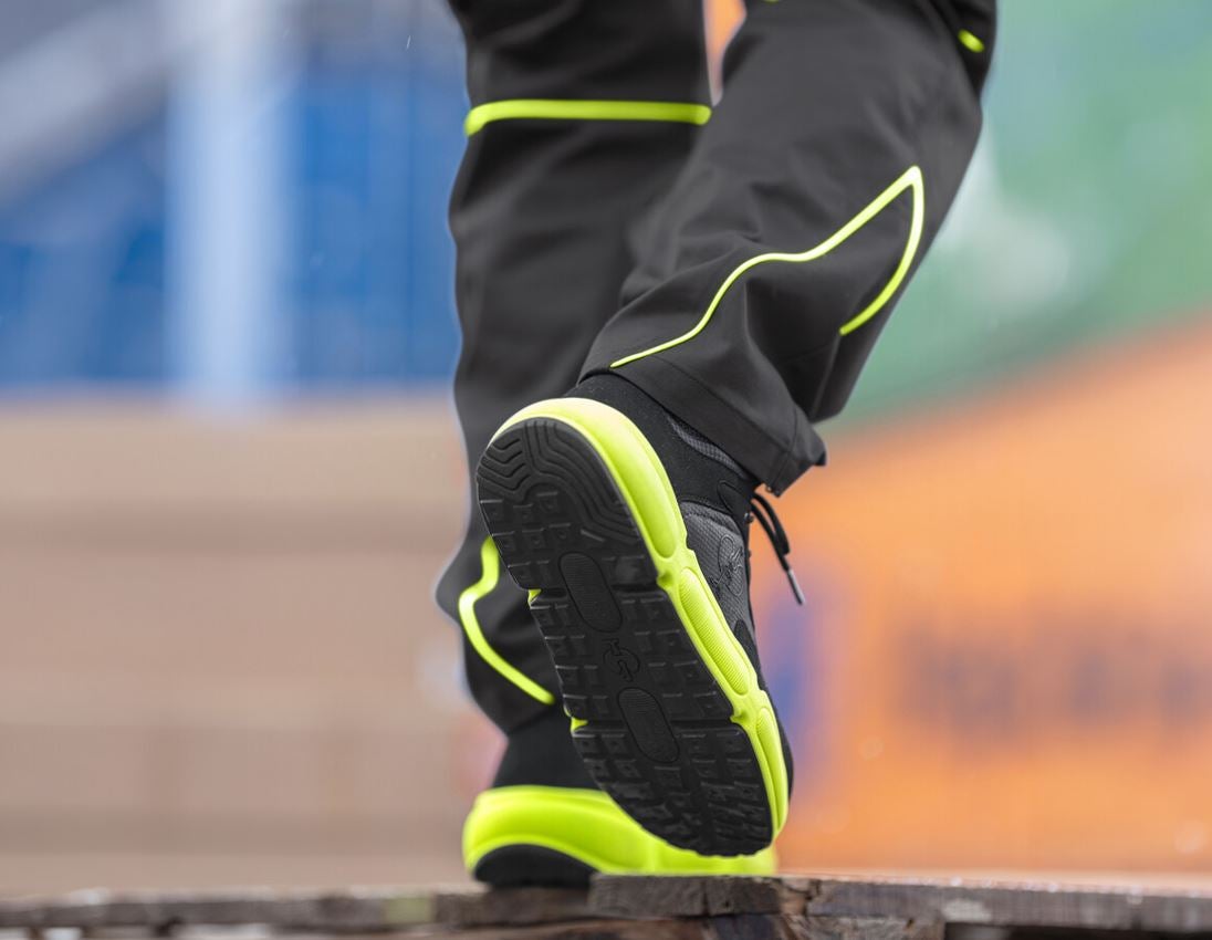 S1: S1 Veiligheidsschoenen Strauss.1004 mid + carbongrijs/signaalgeel 2