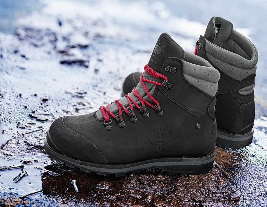 S7: S7L Veiligheidsschoenen e.s. Alrakis II mid + zwart/titaan/robijn