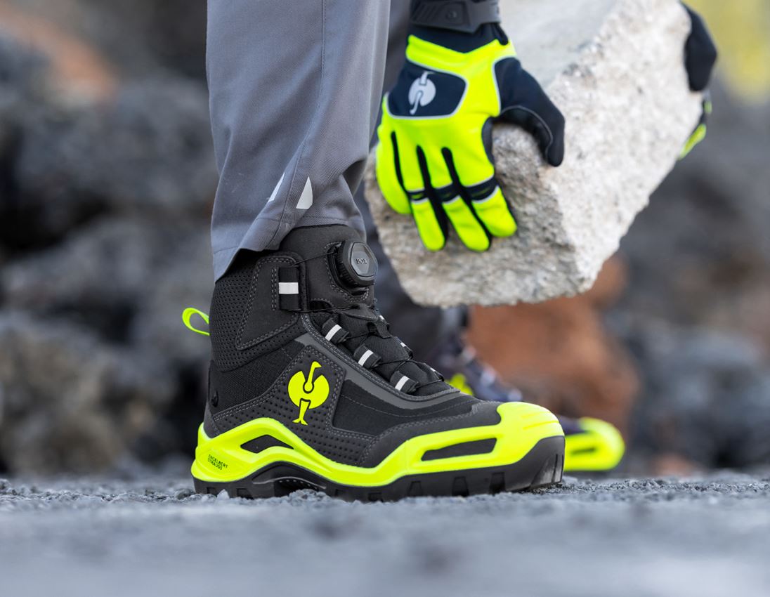 S3: S3 Veiligheidsschoenen e.s. Kastra II mid + antraciet/signaalgeel 1