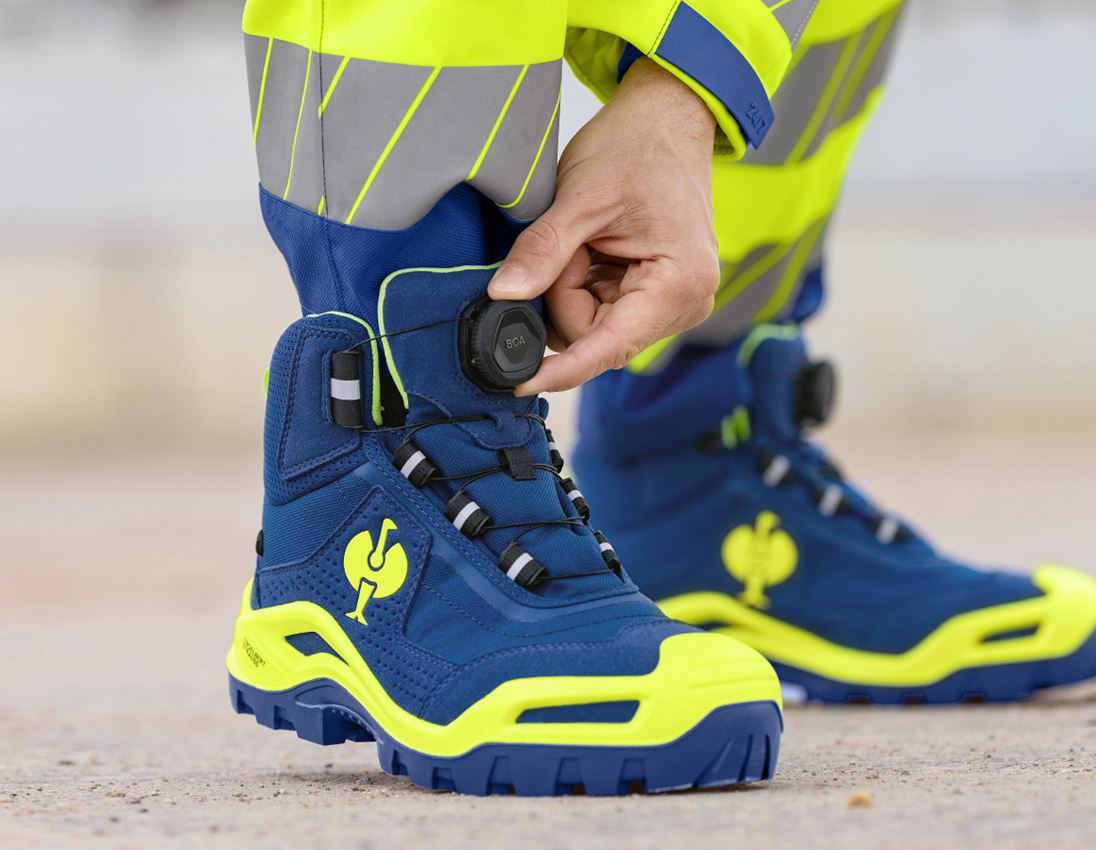 S3: S3 Veiligheidsschoenen e.s. Kastra II mid + korenblauw/signaalgeel 1