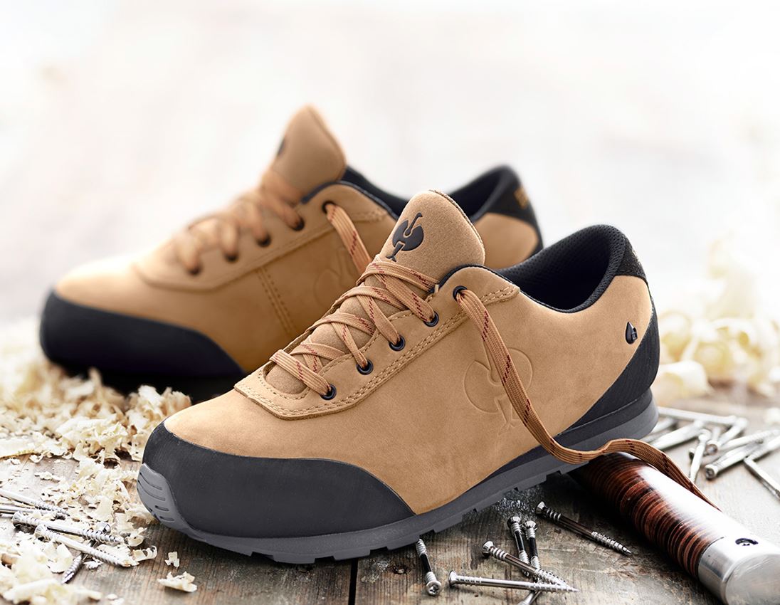 S3: S7L Halfhoge veiligheidsschoenen e.s. Thyone II + amandelbruin/zwart