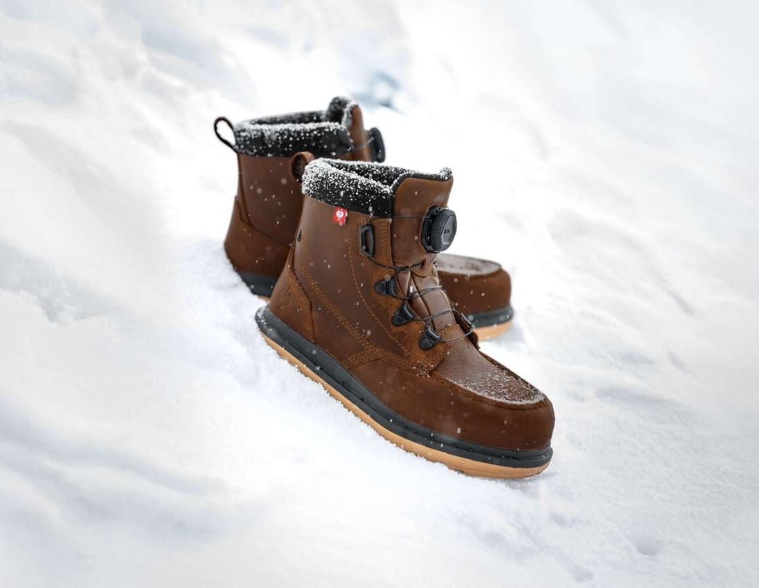 S7: S7S Veiligheidsschoenen e.s. Woodside mid + woestijnbruin 1