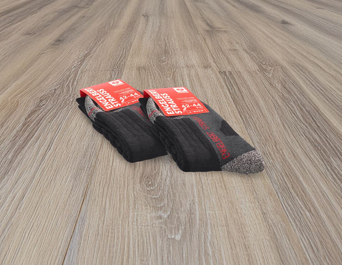Kleding: SET: 2x e.s. Allroundsokken funktion x-warm/high + zwart 1