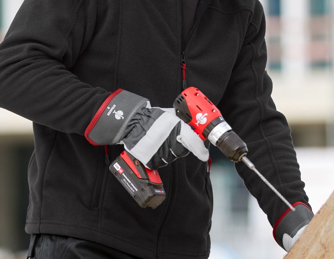 Leer: Handschoenen Platinum van generfd leder