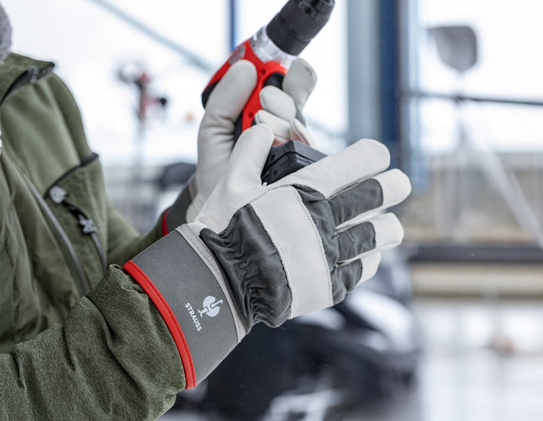 Leer: Winterhandschoenen van generfd leder Yukon