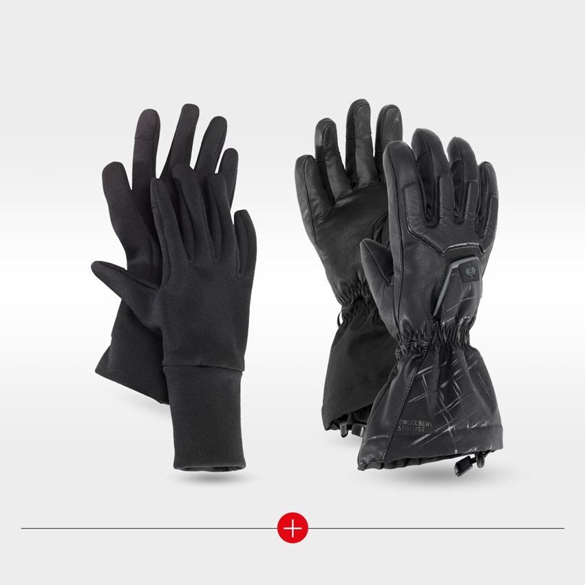 Hybride: e.s. Winterhandschoen Cupid Ice + zwart/grijs 2