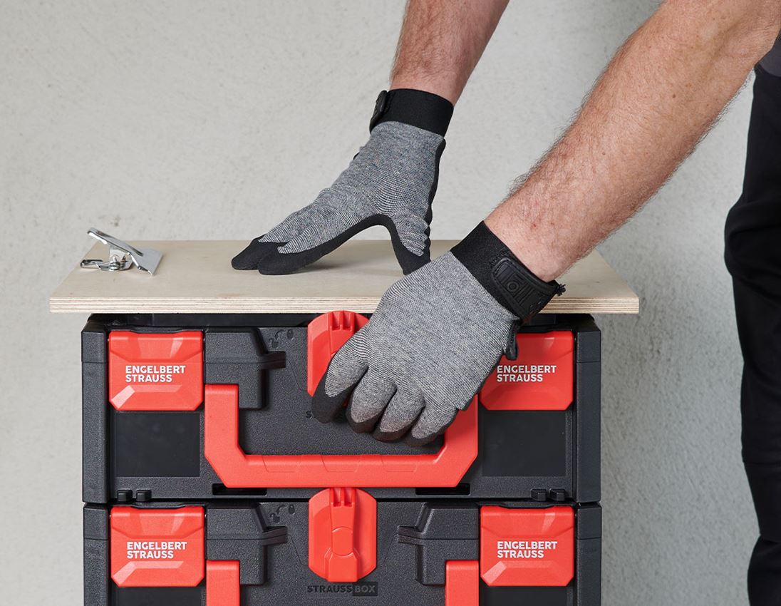 Gecoate: Gebreide vinylhandschoenen 1
