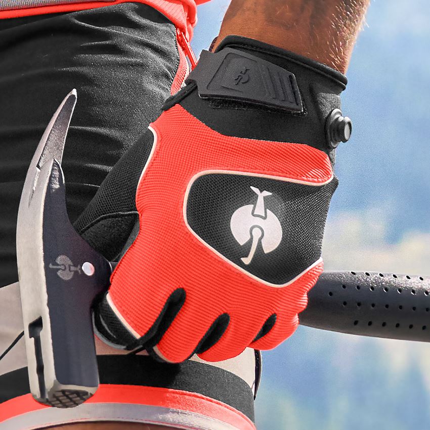 Handschoenen: Handschoenen e.s.ambition + zwart/signaalrood 2