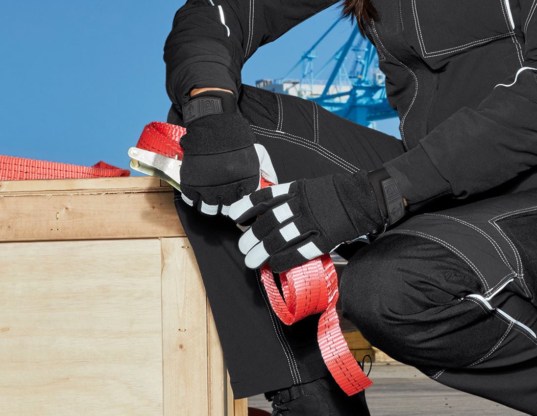 Leer: Vollederen montagehandschoenen Ice