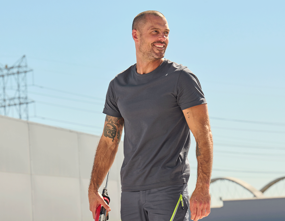 Onderwerpen: e.s. T-Shirt cotton + antraciet