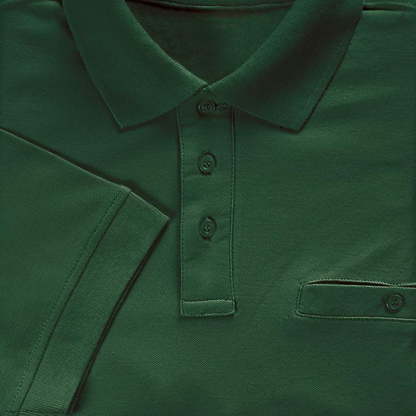 Bovenkleding: e.s. Polo-Shirt cotton Pocket + groen 2