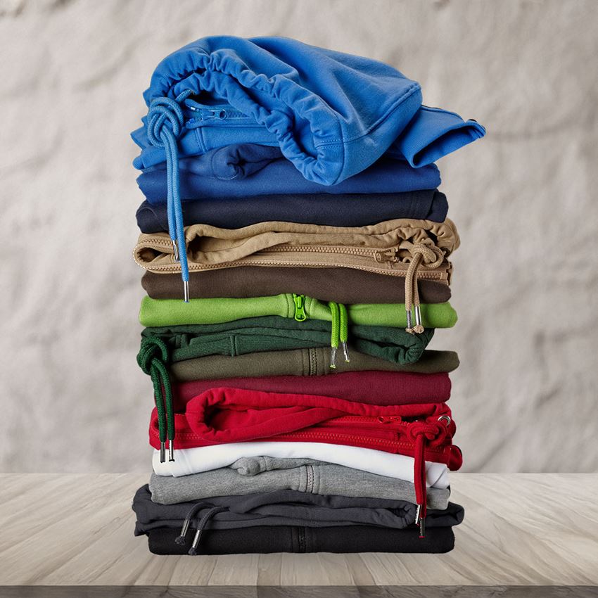 Bovenkleding: e.s. Hoody-Sweatjack poly cotton + antraciet 2