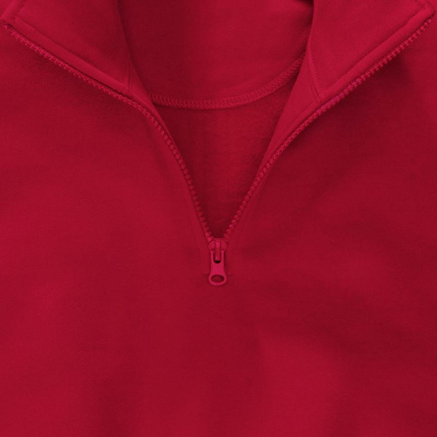 Onderwerpen: e.s. ZIP-Sweatshirt poly cotton + rood 2