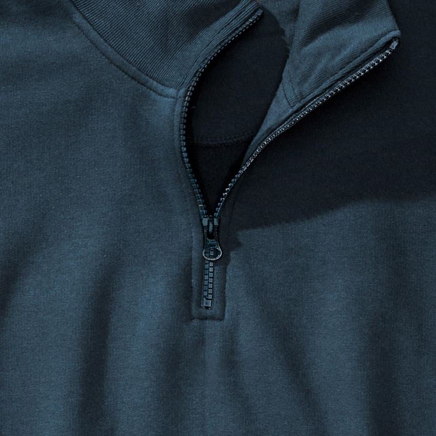 Onderwerpen: e.s. ZIP-Sweatshirt poly cotton + zeeblauw 2
