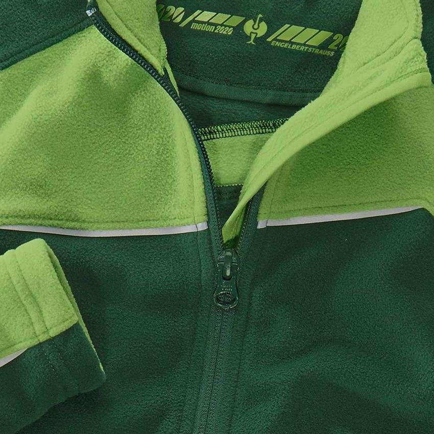 Jassen: Fleecejack e.s.motion 2020, kinderen + groen/zeegroen 2