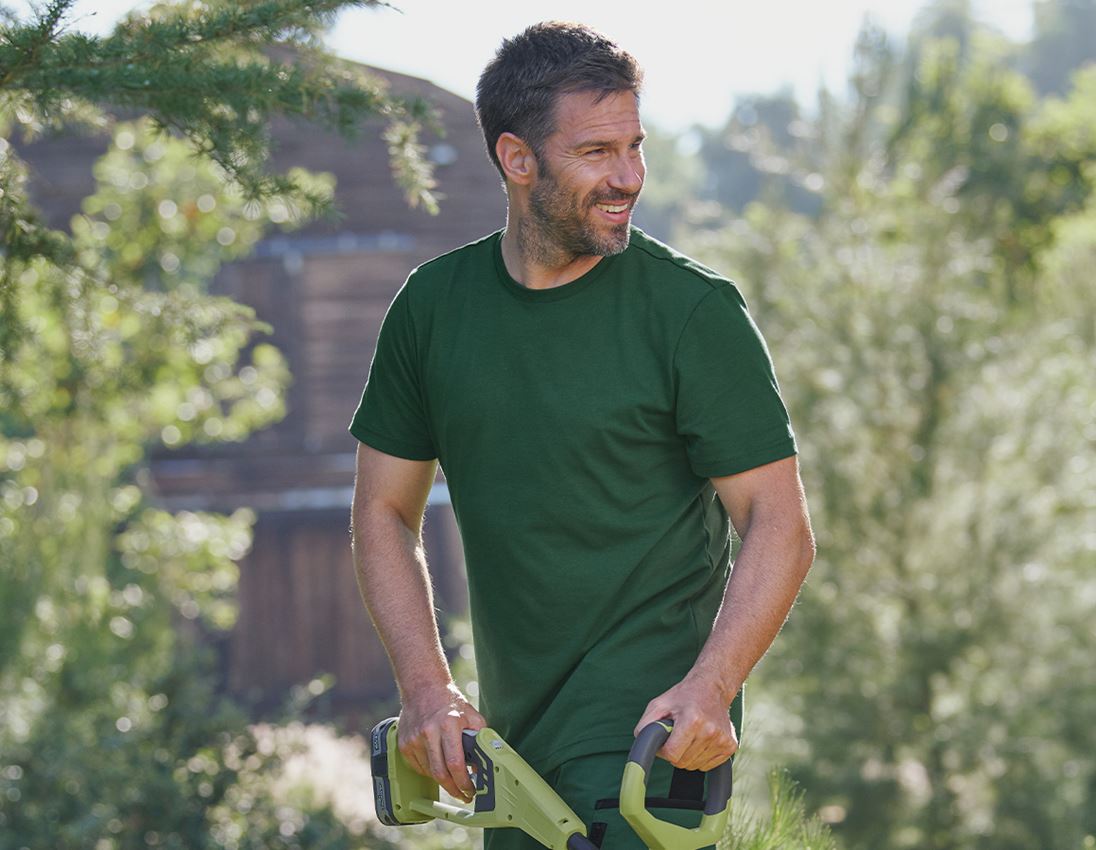 Bovenkleding: e.s. Functioneel T-shirt poly cotton + groen