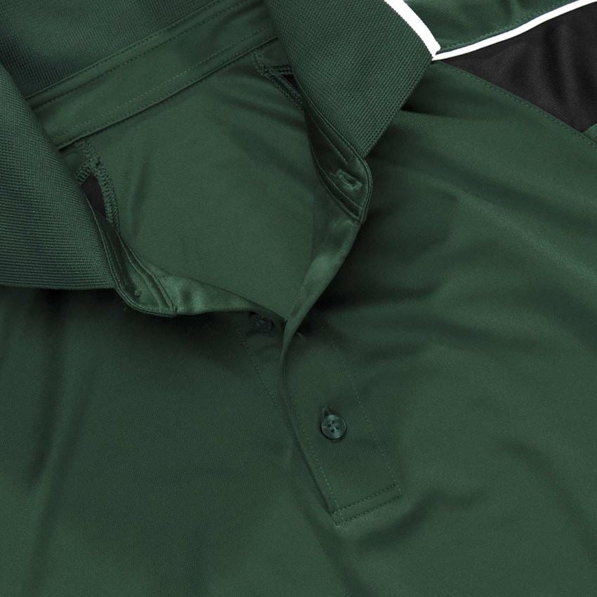 Bovenkleding: e.s. Funktioneel Polo-Shirt poly Silverfresh + groen/zwart 2
