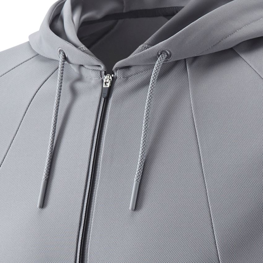 Bovenkleding: e.s. Functionele Hoody-Longsleeve UV + platina/antraciet 2