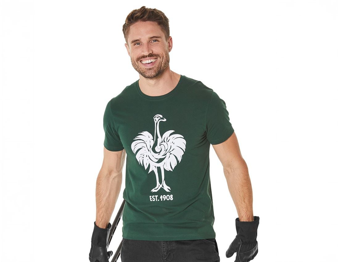 Bovenkleding: e.s. T-Shirt 1908 + groen/wit