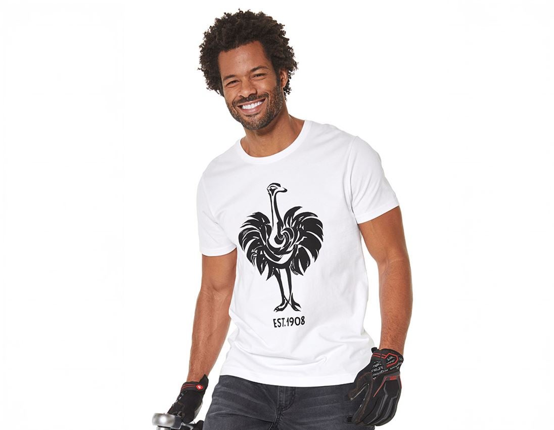 Bovenkleding: e.s. T-Shirt 1908 + wit/zwart