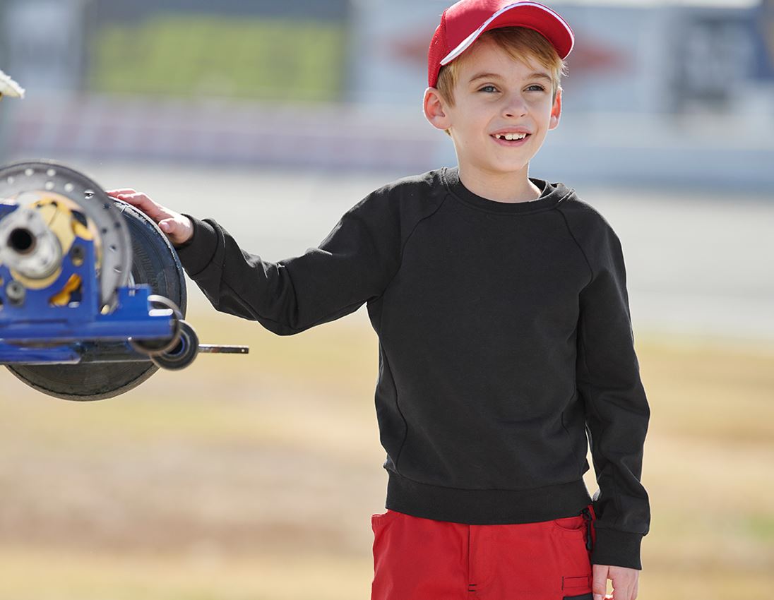 Onderwerpen: e.s. Sweatshirt cotton stretch, kinderen + zwart 3