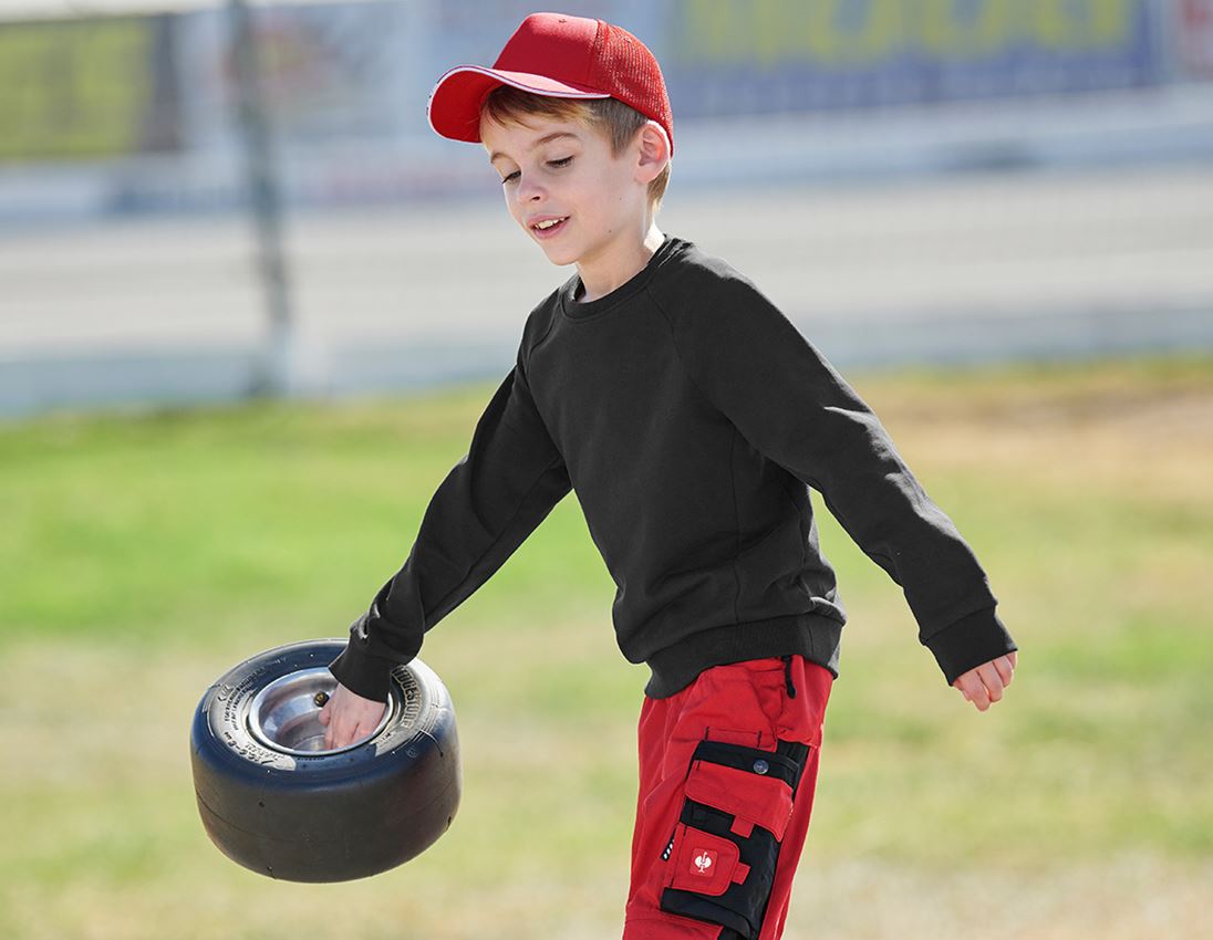 Onderwerpen: e.s. Sweatshirt cotton stretch, kinderen + zwart 4