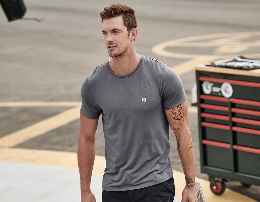 Bovenkleding: Modal-shirt e.s. ventura vintage + bazaltgrijs