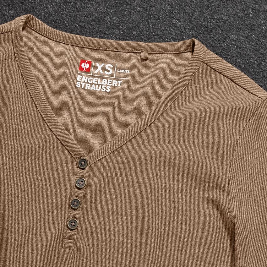 Bovenkleding: Longsleeve e.s.vintage, dames + sepia melange 2