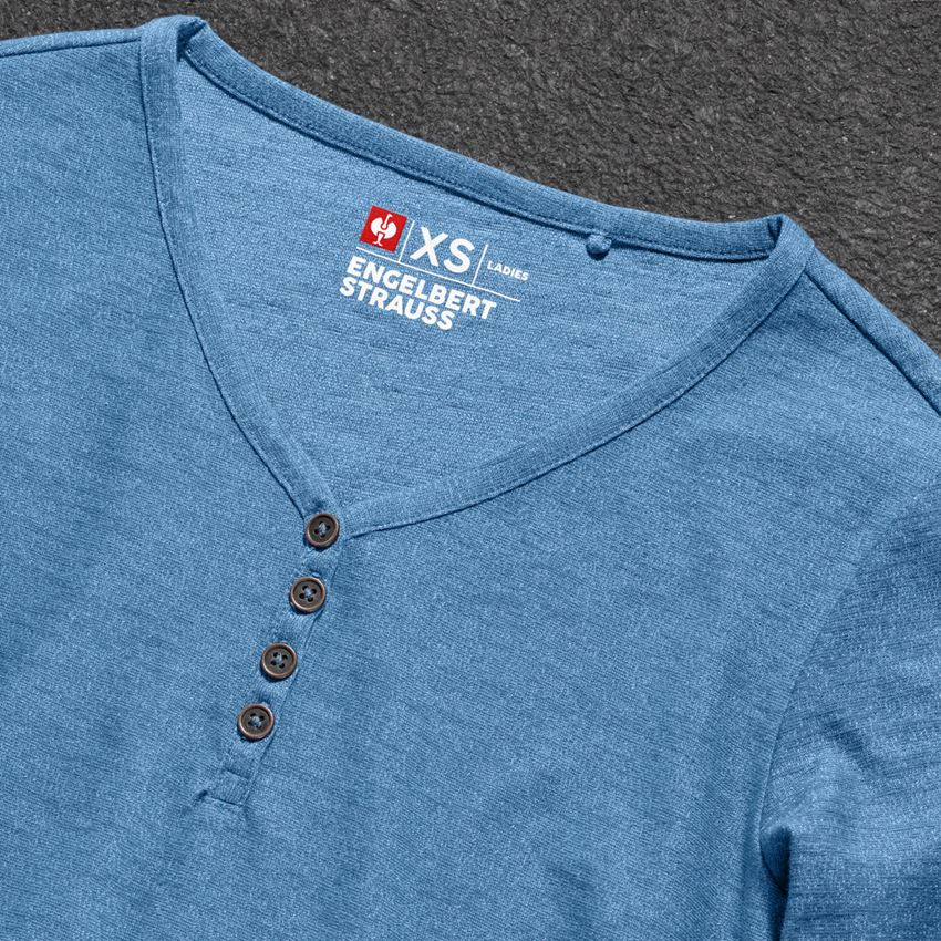Bovenkleding: Longsleeve e.s.vintage, dames + arctisch blauw melange 2