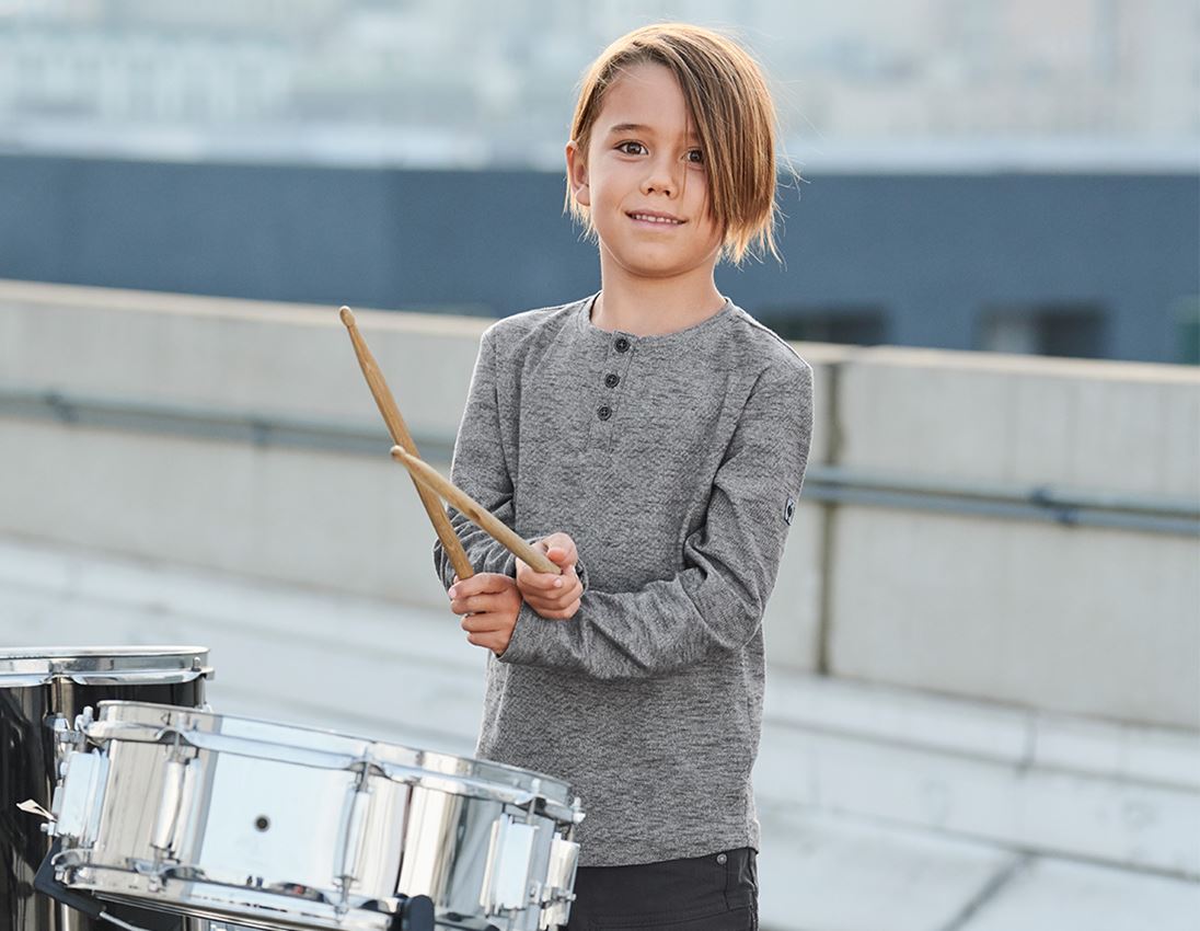 Bovenkleding: Longsleeve e.s.vintage, kinderen + zwart melange