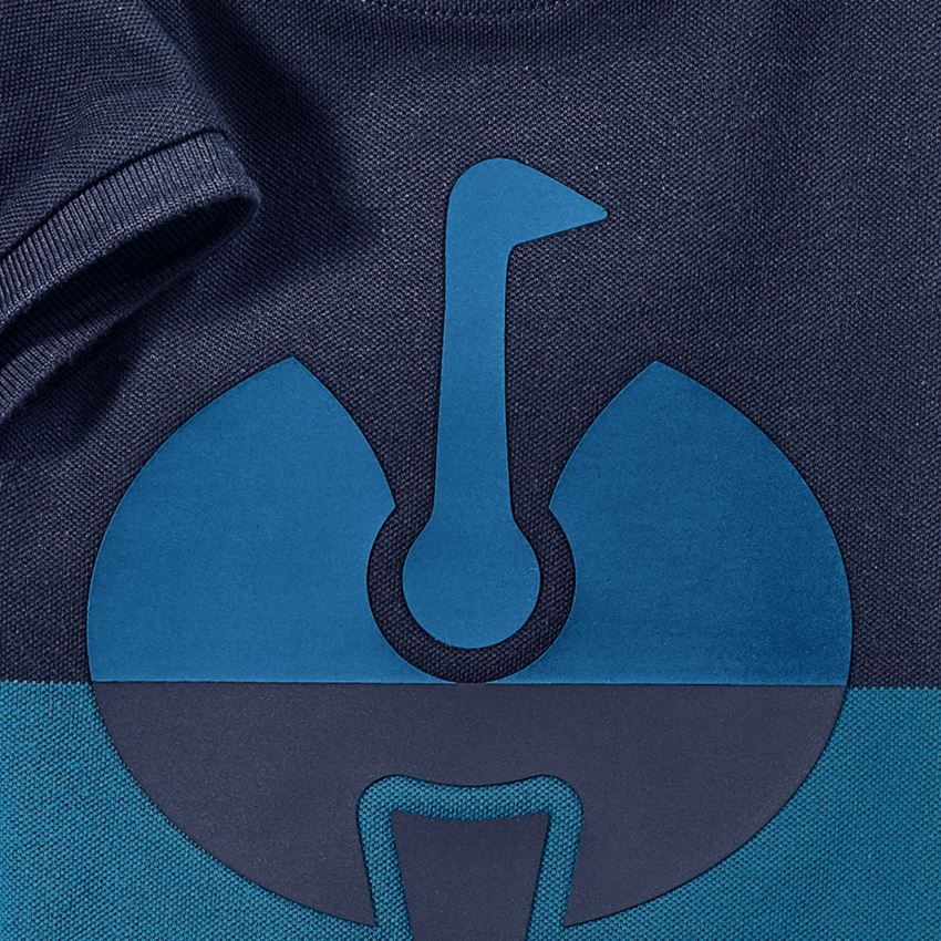 Onderwerpen: e.s. Pique-Shirt colourblock, kinderen + donkerblauw/atol 2