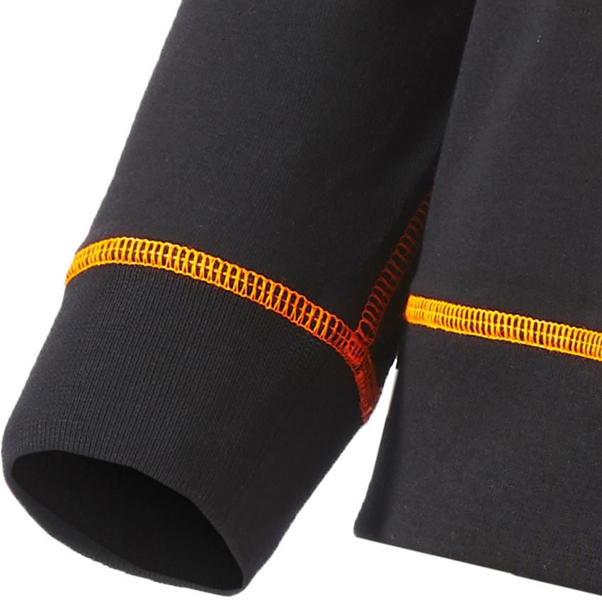 Bovenkleding: Sweatshirt e.s.motion 2020, kinderen + zwart/signaalgeel/signaaloranje 2