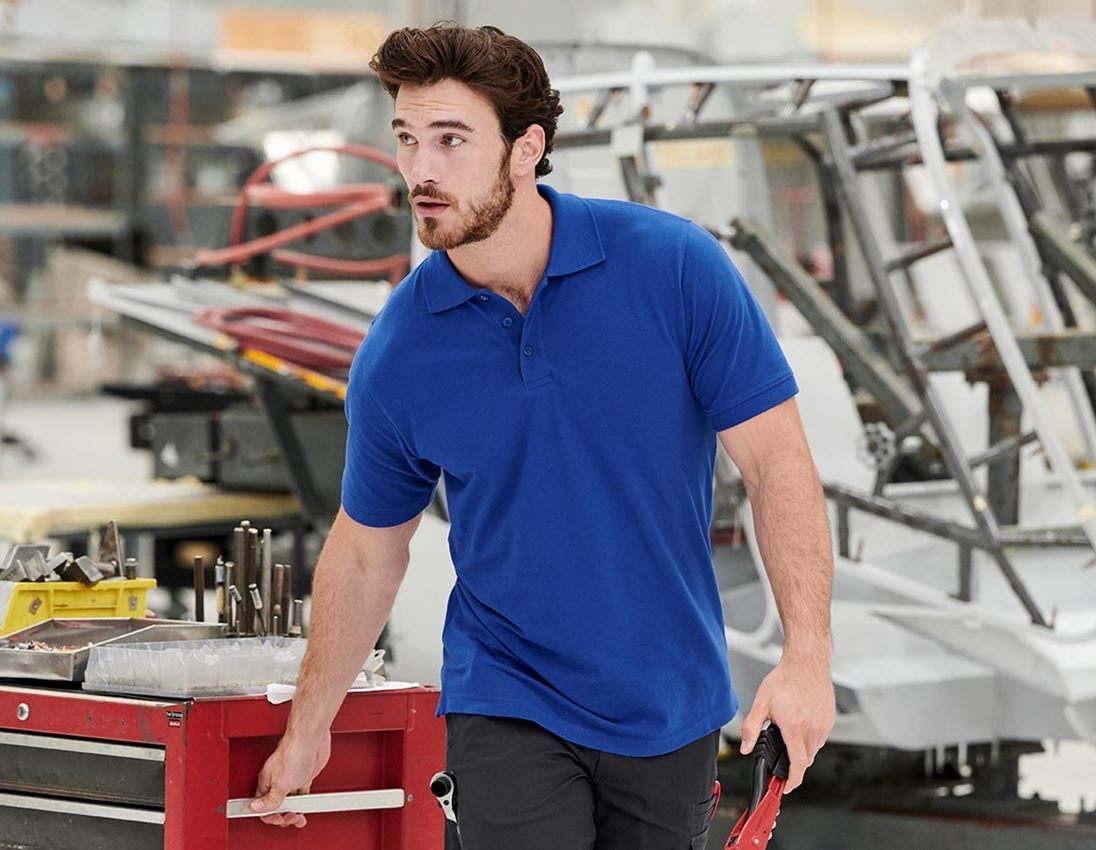 Onderwerpen: Pique-Polo e.s.industry + korenblauw 1