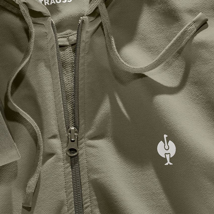 Bovenkleding: Capuchon-Sweatjack e.s.motion ten + moerasgroen vintage 2