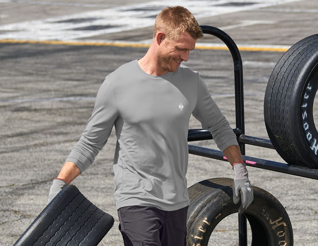 Bovenkleding: Modal-Longsleeve e.s.concrete + parelgrijs
