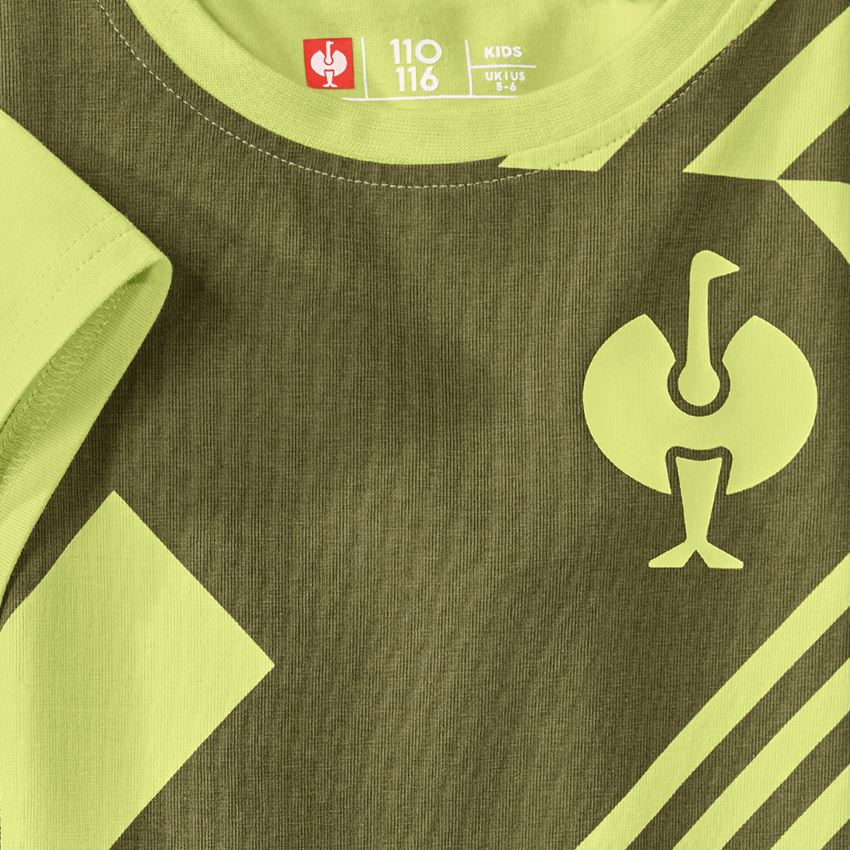 Bovenkleding: T-Shirt e.s.trail graphic, kinderen + jeneverbesgroen/limegroen 2