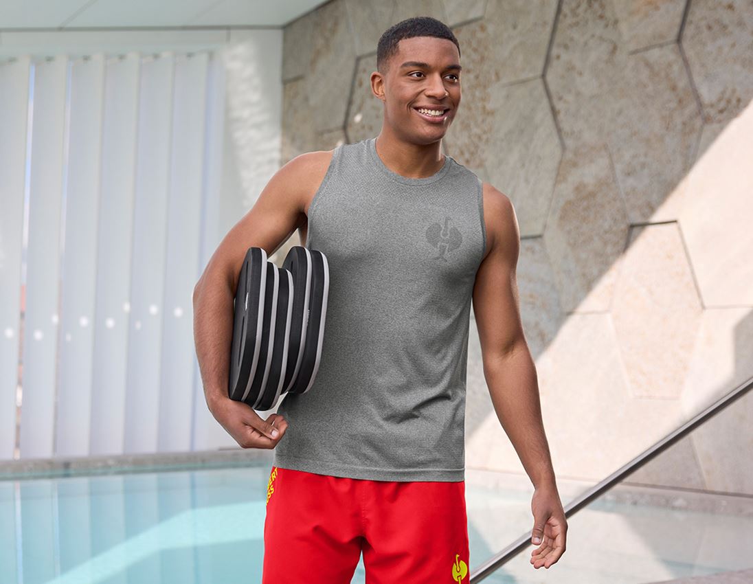 Bovenkleding: Athletic shirt seamless e.s.trail + bazaltgrijs melange 5