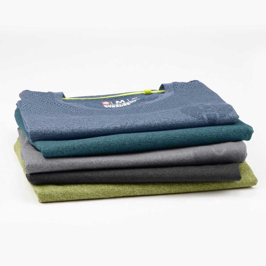 Bovenkleding: Athletic shirt seamless e.s.trail + smaragdgroen melange 2