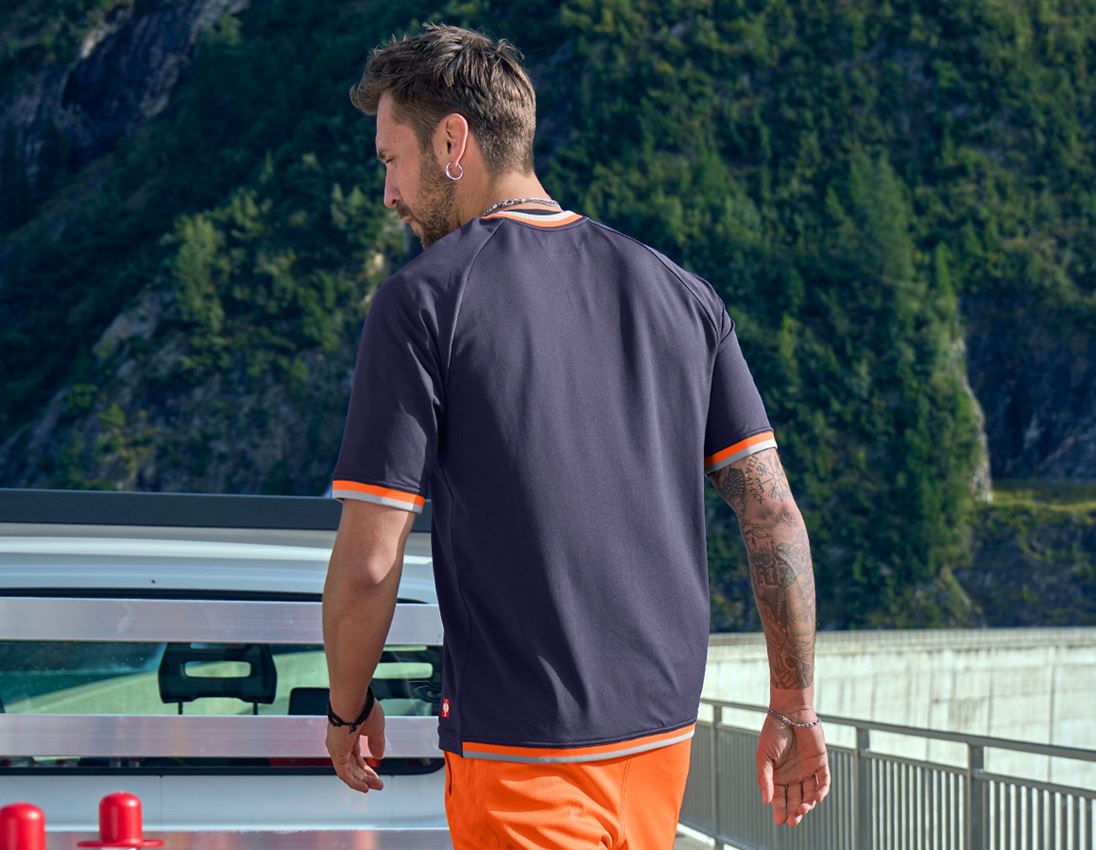 Bovenkleding: Functionele-T-shirt e.s.ambition + donkerblauw/signaaloranje 4