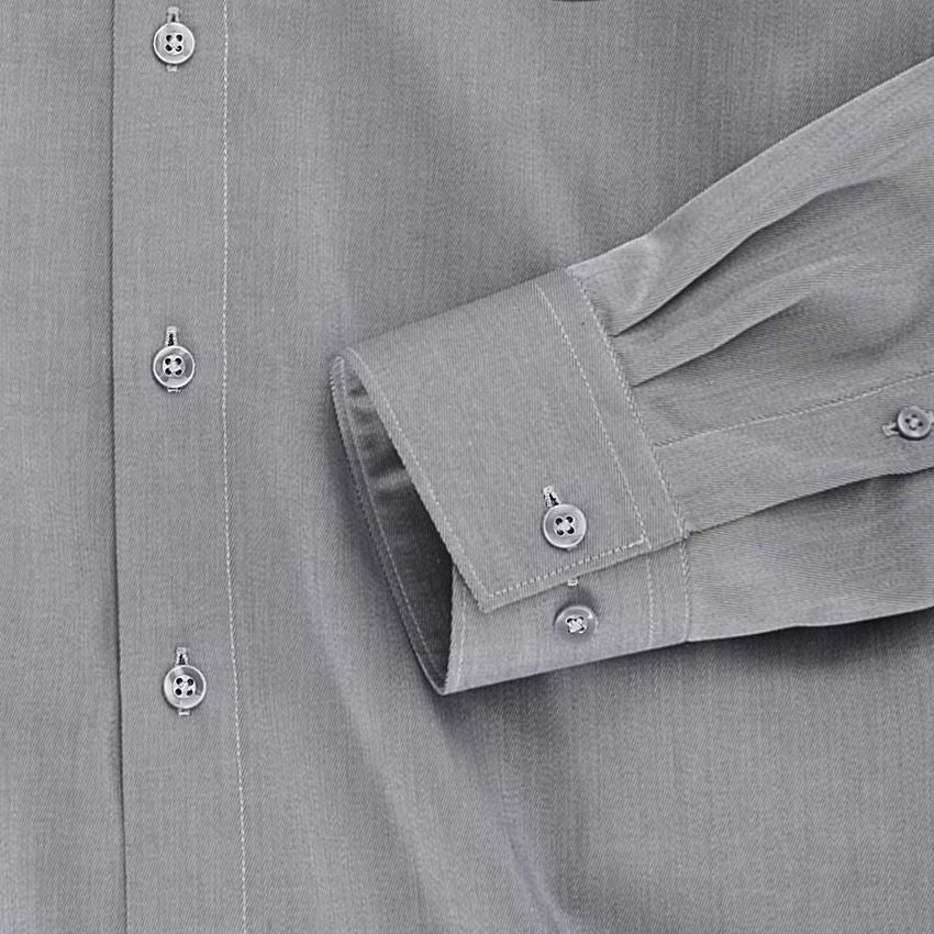 Bovenkleding: Business overhemd e.s.comfort, lange mouw + grijs melange 2
