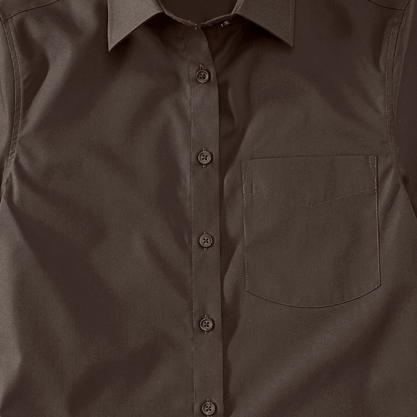 Onderwerpen: e.s. Service-blouse korte mouw + kastanje 2