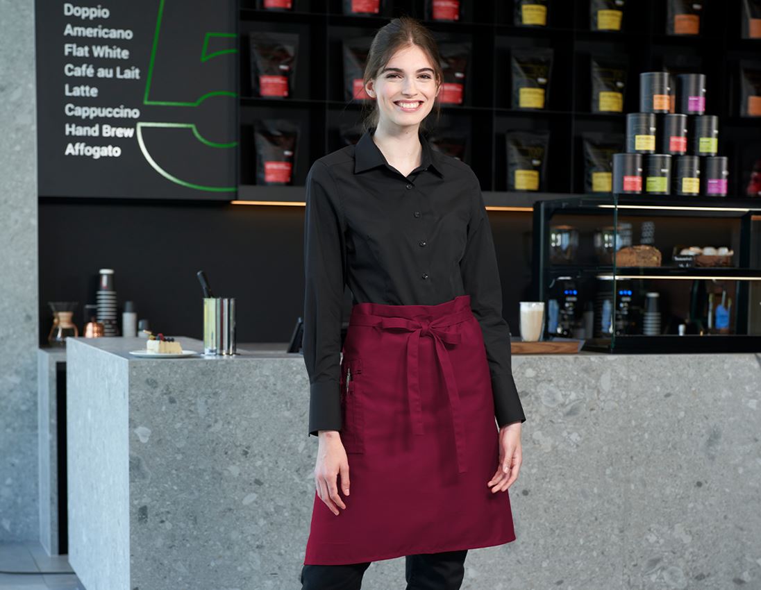 Bovenkleding: Business-blouse e.s.comfort, lange mouw + zwart