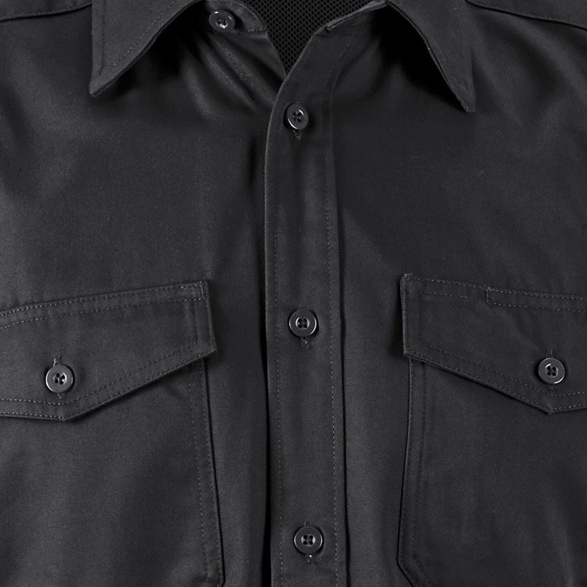 Bovenkleding: Werkhemden e.s.classic, korte mouw + zwart 2