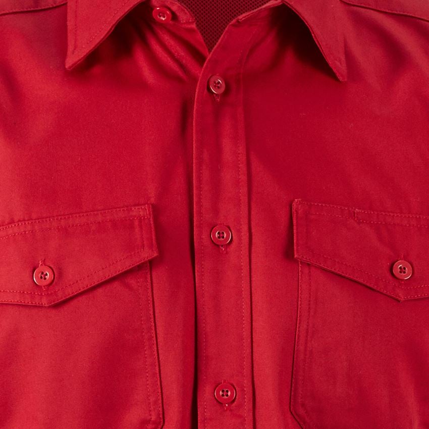 Bovenkleding: Werkhemden e.s.classic, korte mouw + rood 2